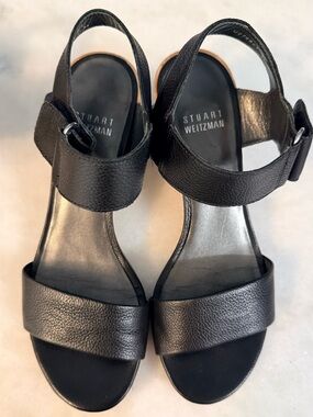 Stuart Weitzman Broadband City Leather sandal 5.5 VGUC